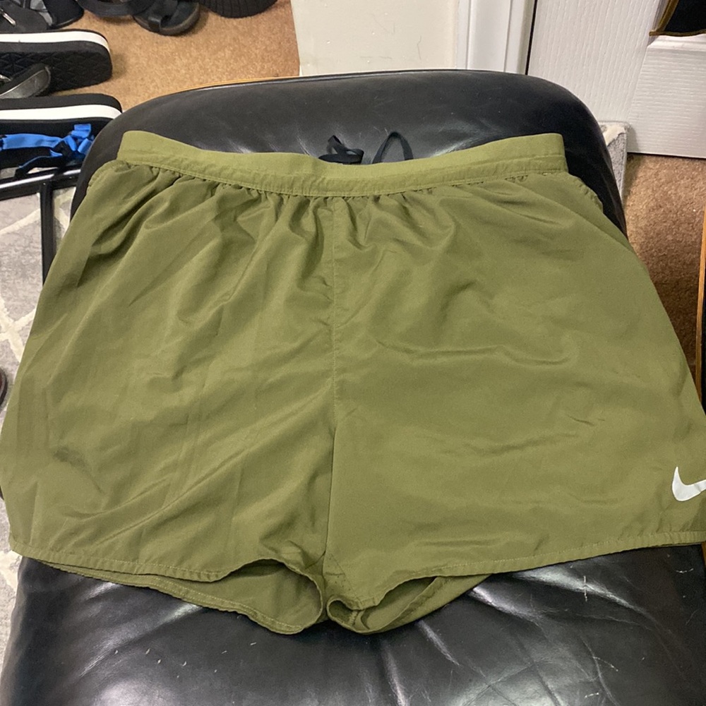 Green Nike running shorts- Lightly Used
